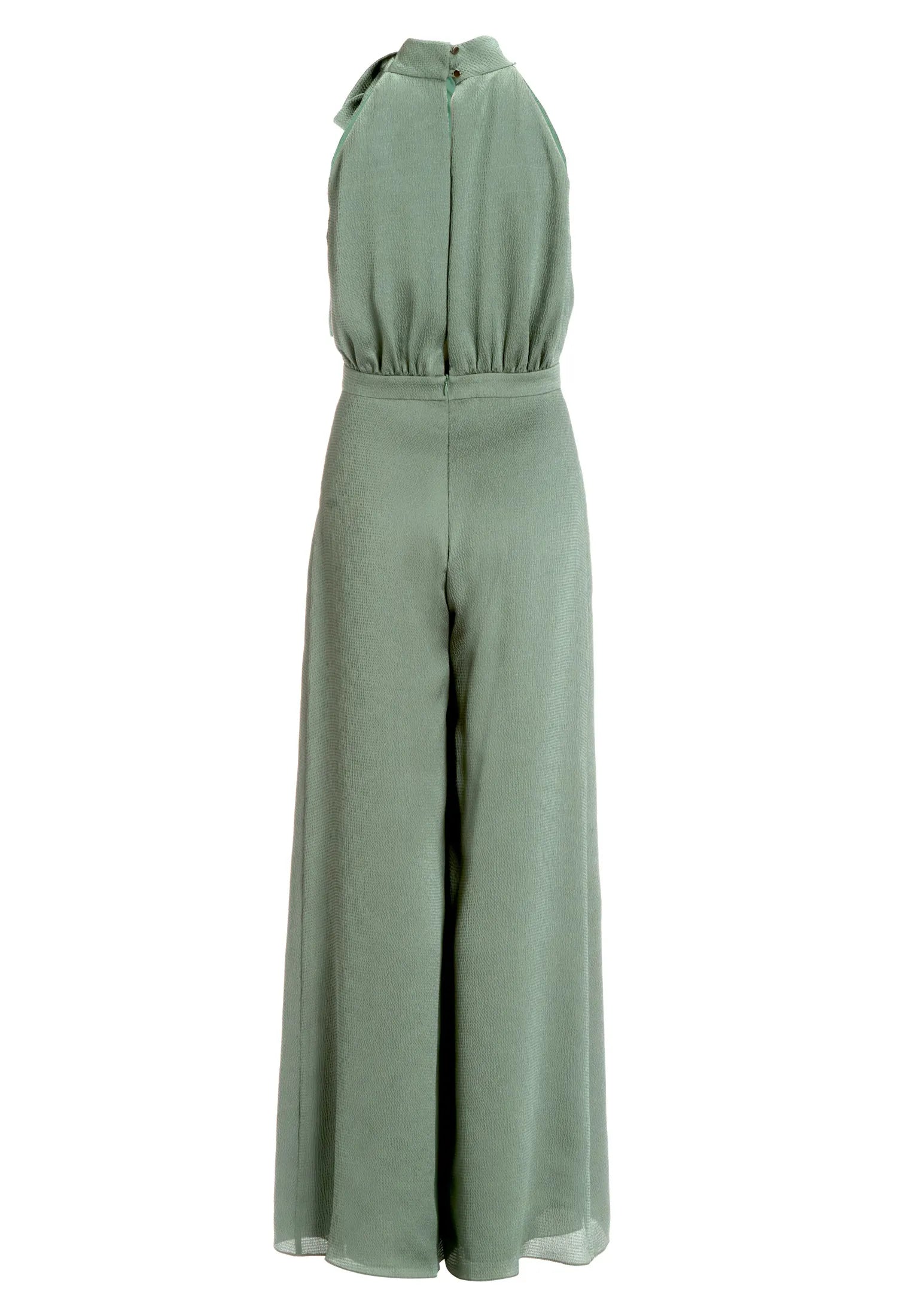 Satin-Jumpsuit mit Schluppe