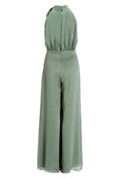Satin-Jumpsuit mit Schluppe