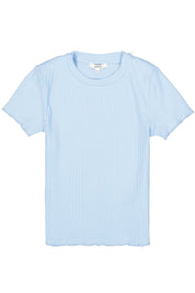 T-Shirt gerippt aus Baumwollmix