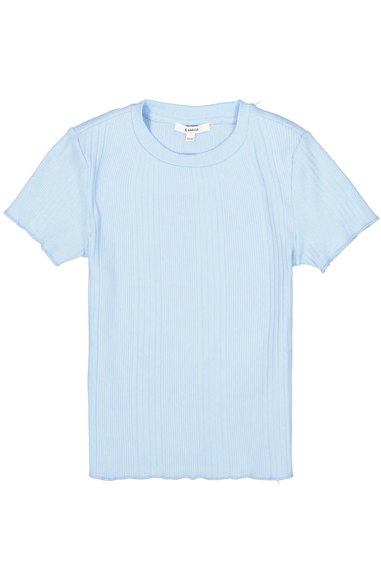 T-Shirt gerippt aus Baumwollmix