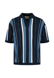 Strick-Poloshirt aus Leinen