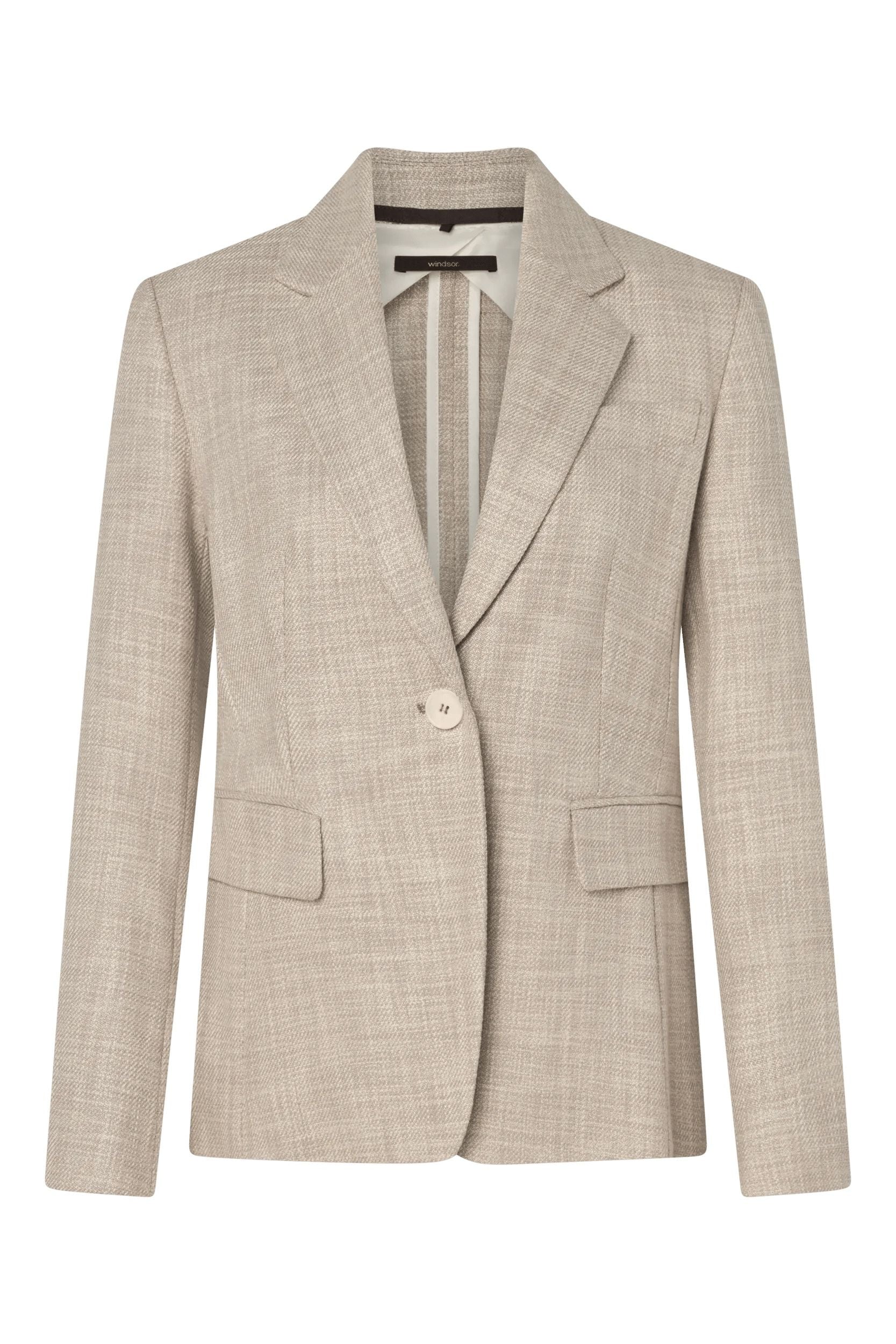 Blazer kariert aus Baumwollmix