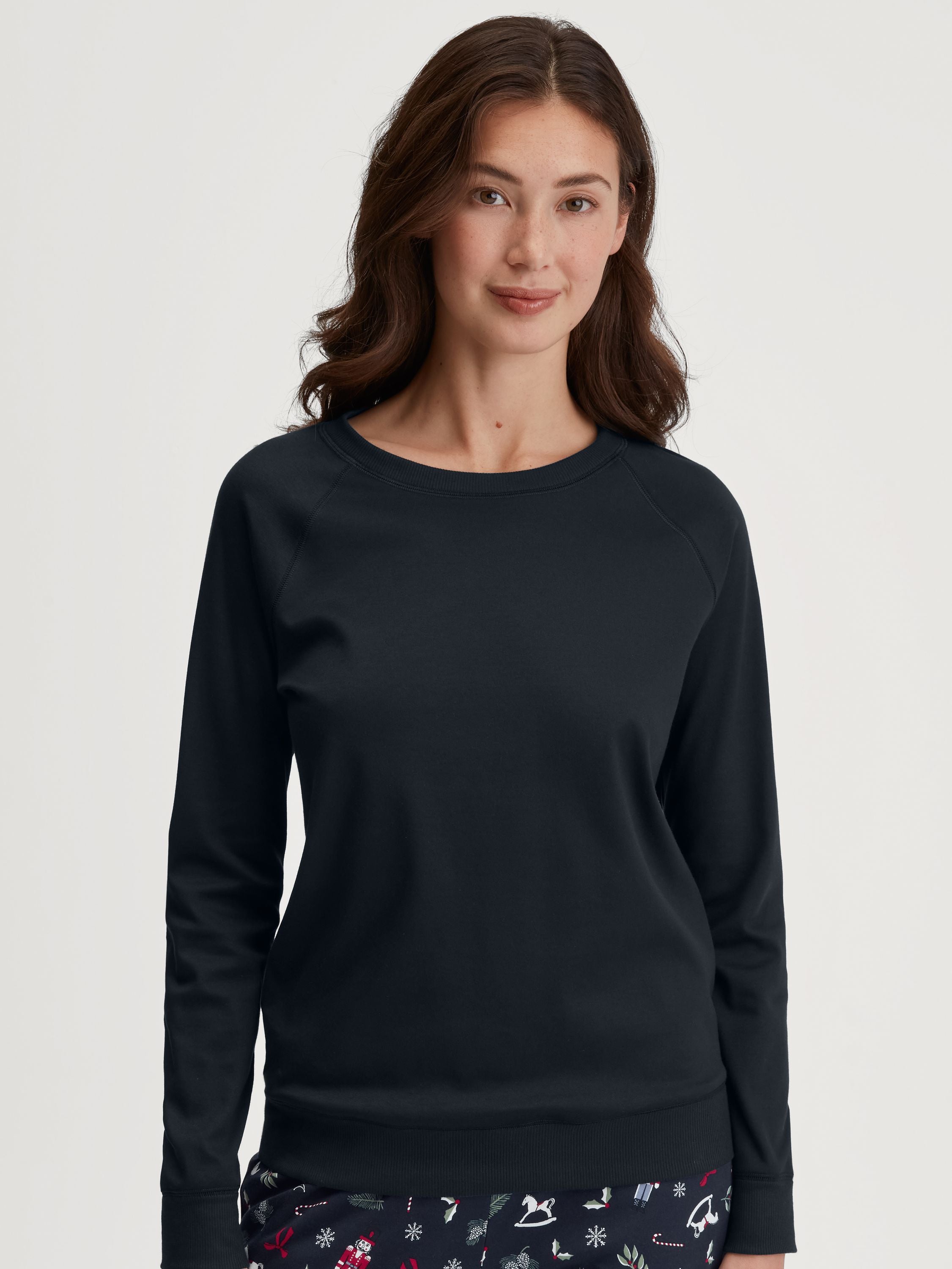 Langarmshirt aus Baumwolle