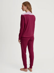 Pyjama lang aus Baumwolle