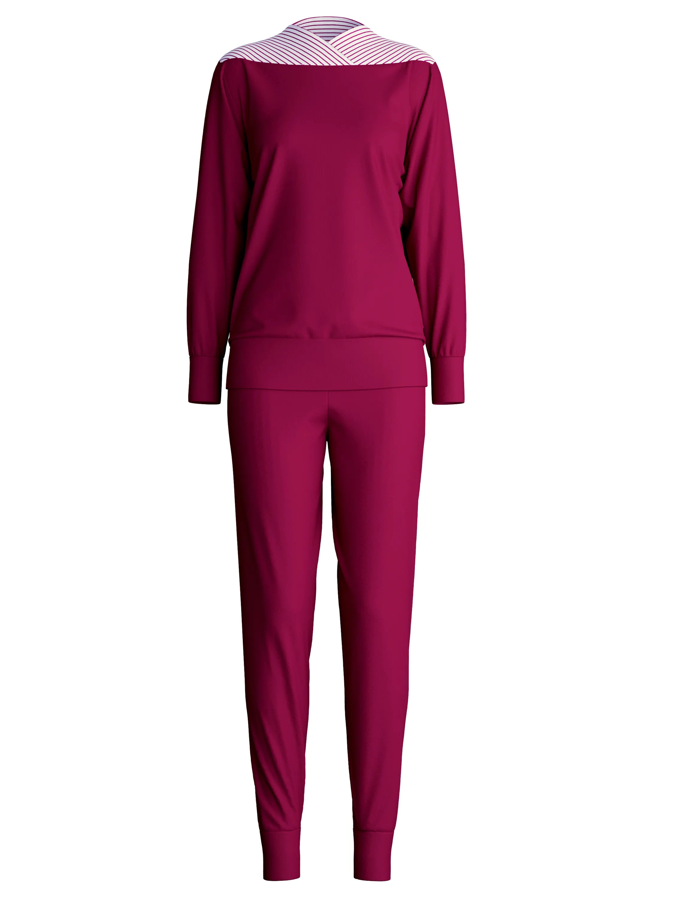 Pyjama lang aus Baumwolle