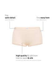 Panty aus Schurwollmix