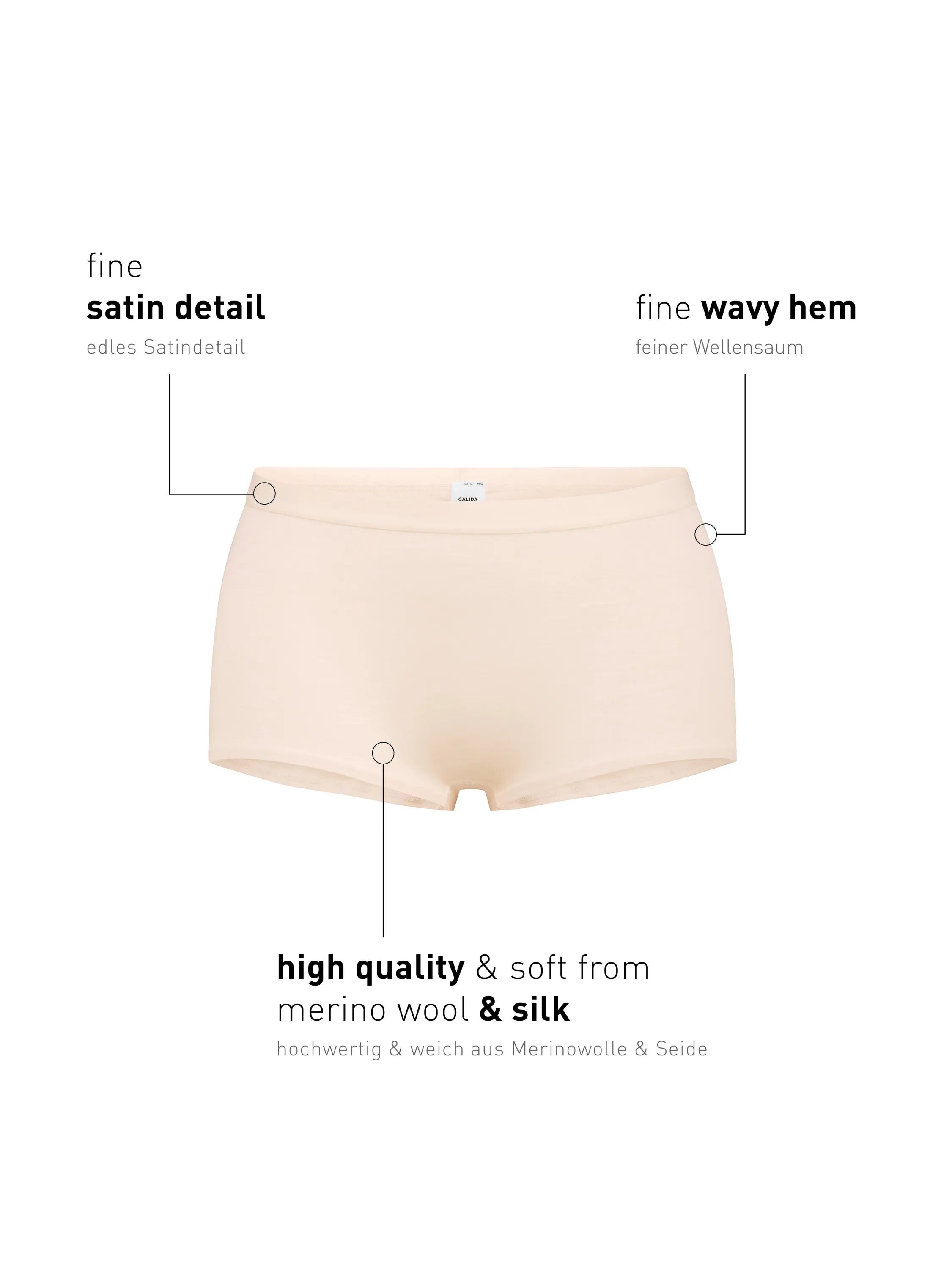 Panty aus Schurwollmix