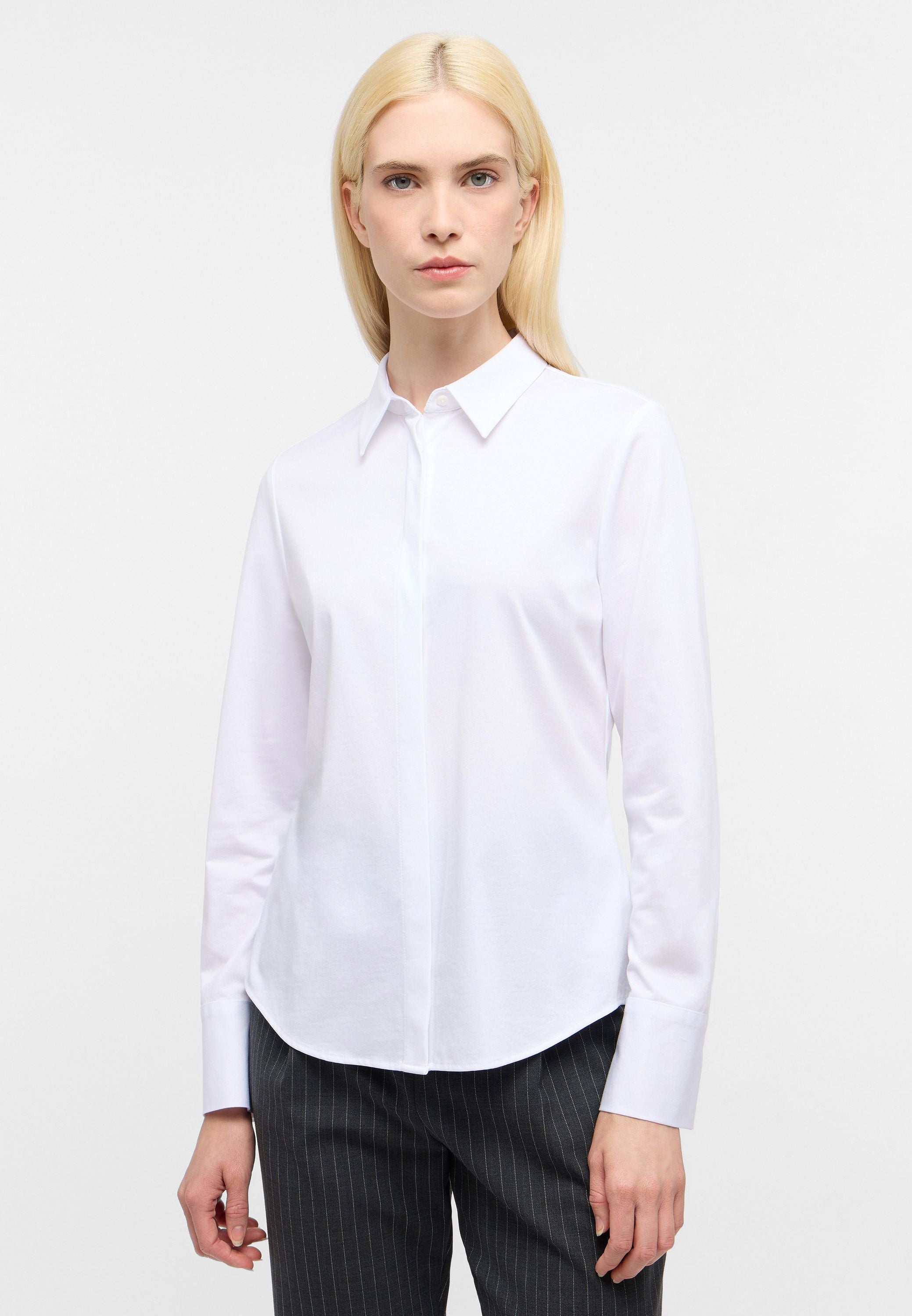 Jersey-Bluse aus Baumwollmix