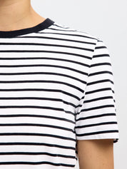 T-Shirt gestreift aus Baumwolle