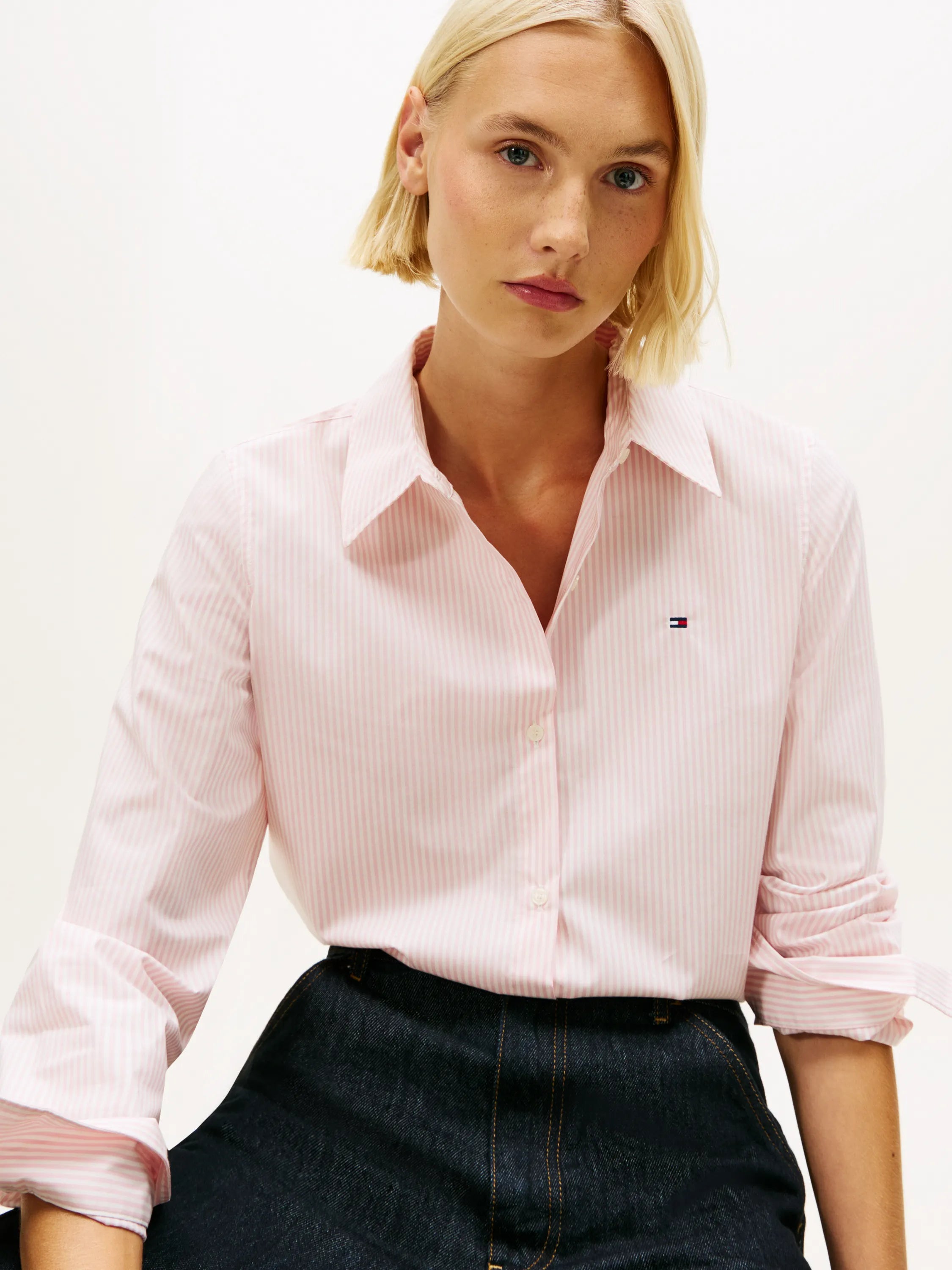 Bluse gestreift aus Baumwolle