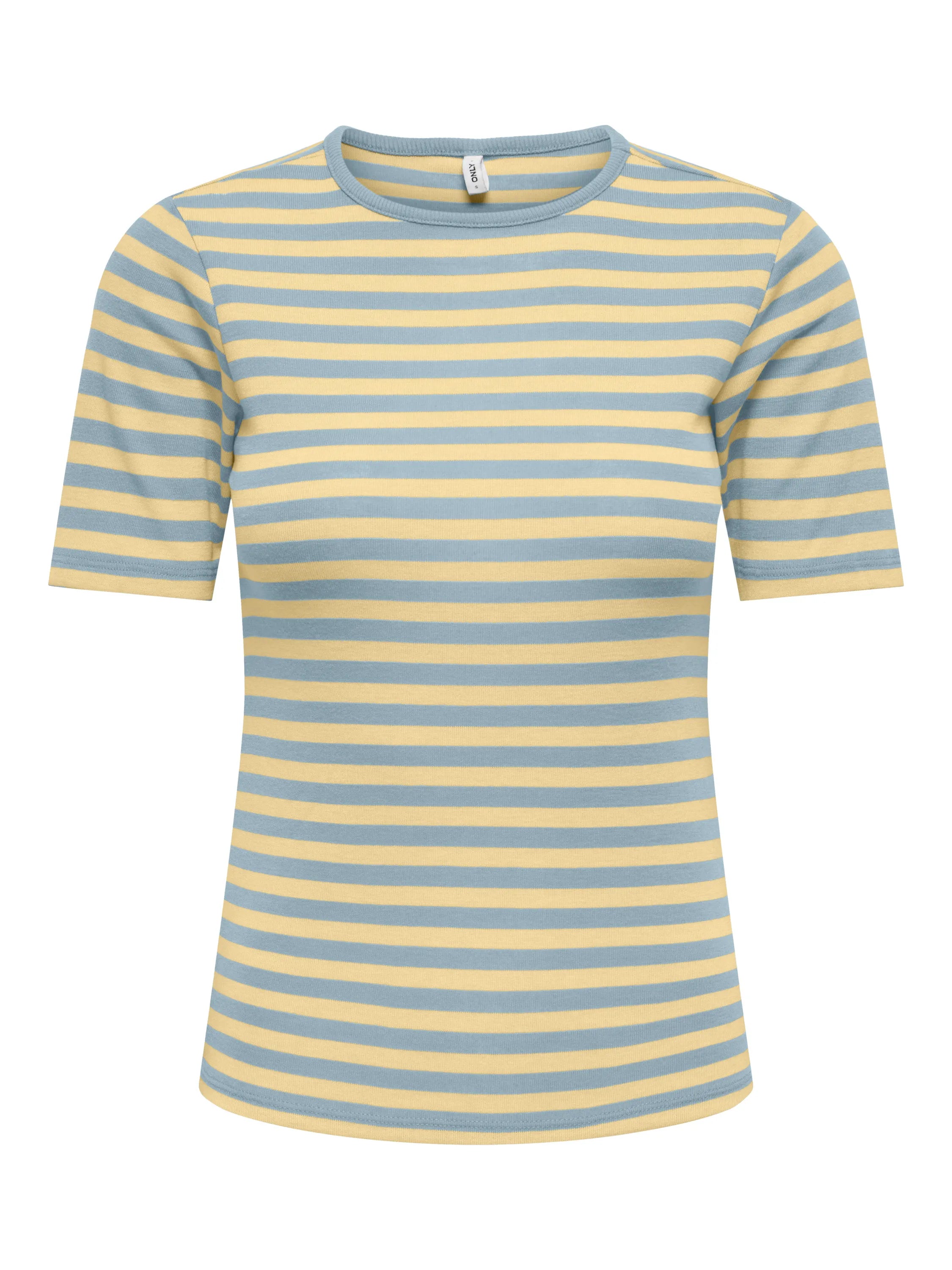 T-Shirt gestreift aus Viskosemix