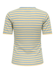 T-Shirt gestreift aus Viskosemix