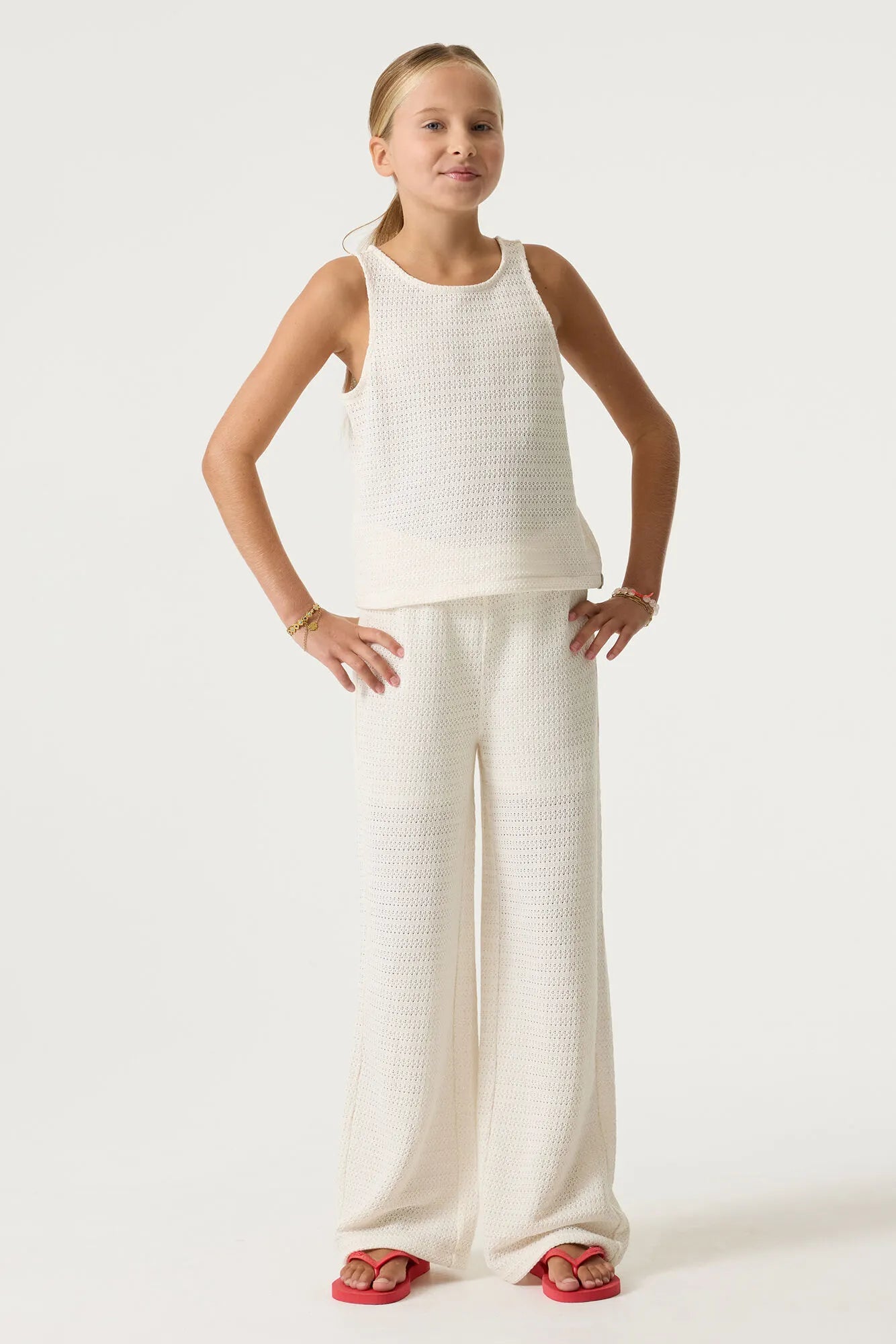 Strick-Tanktop mit Rundhalsausschnitt