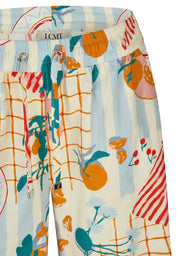 Stoffhose Wide Leg