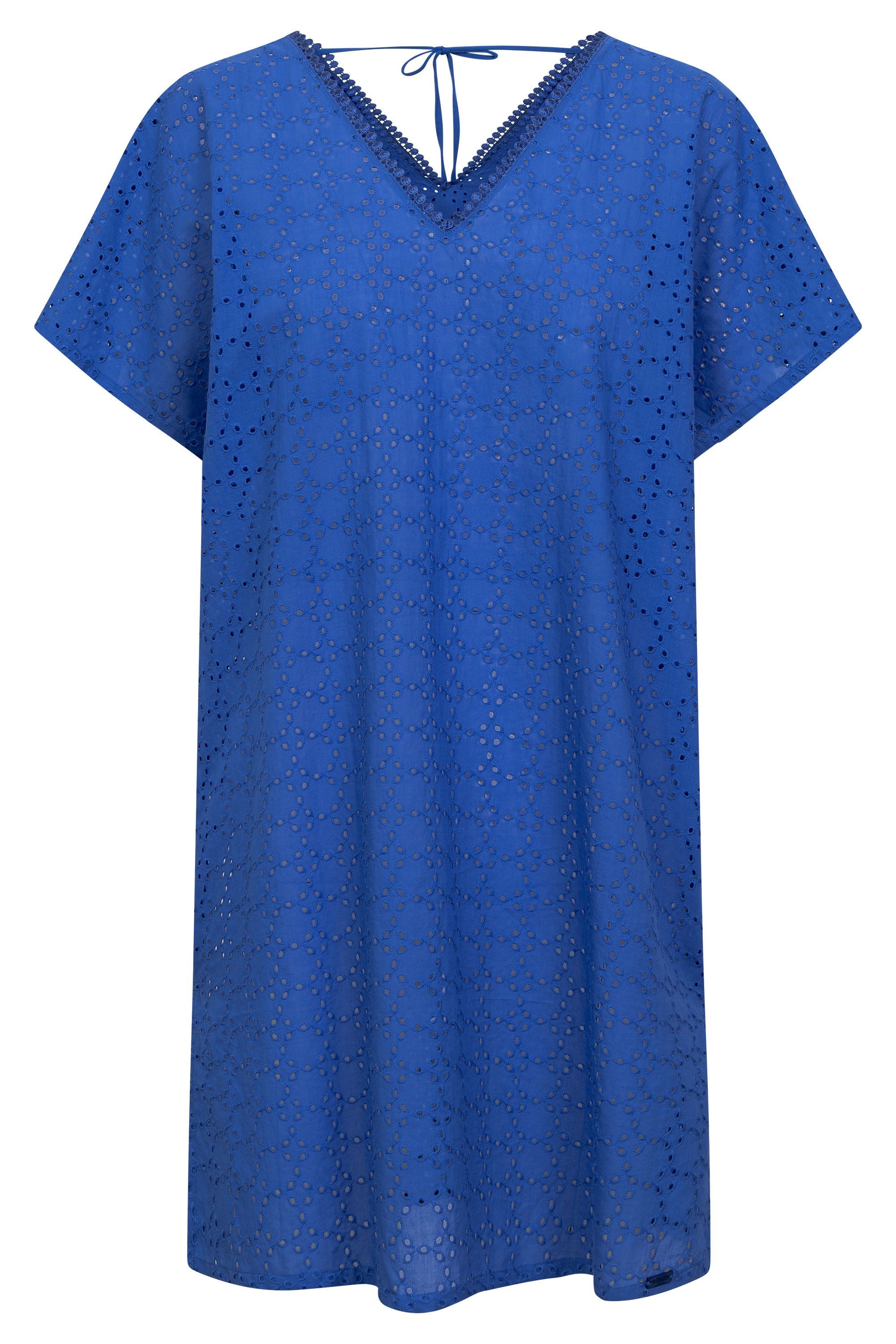 Strandkleid Mini aus Baumwolle