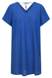 Strandkleid Mini aus Baumwolle
