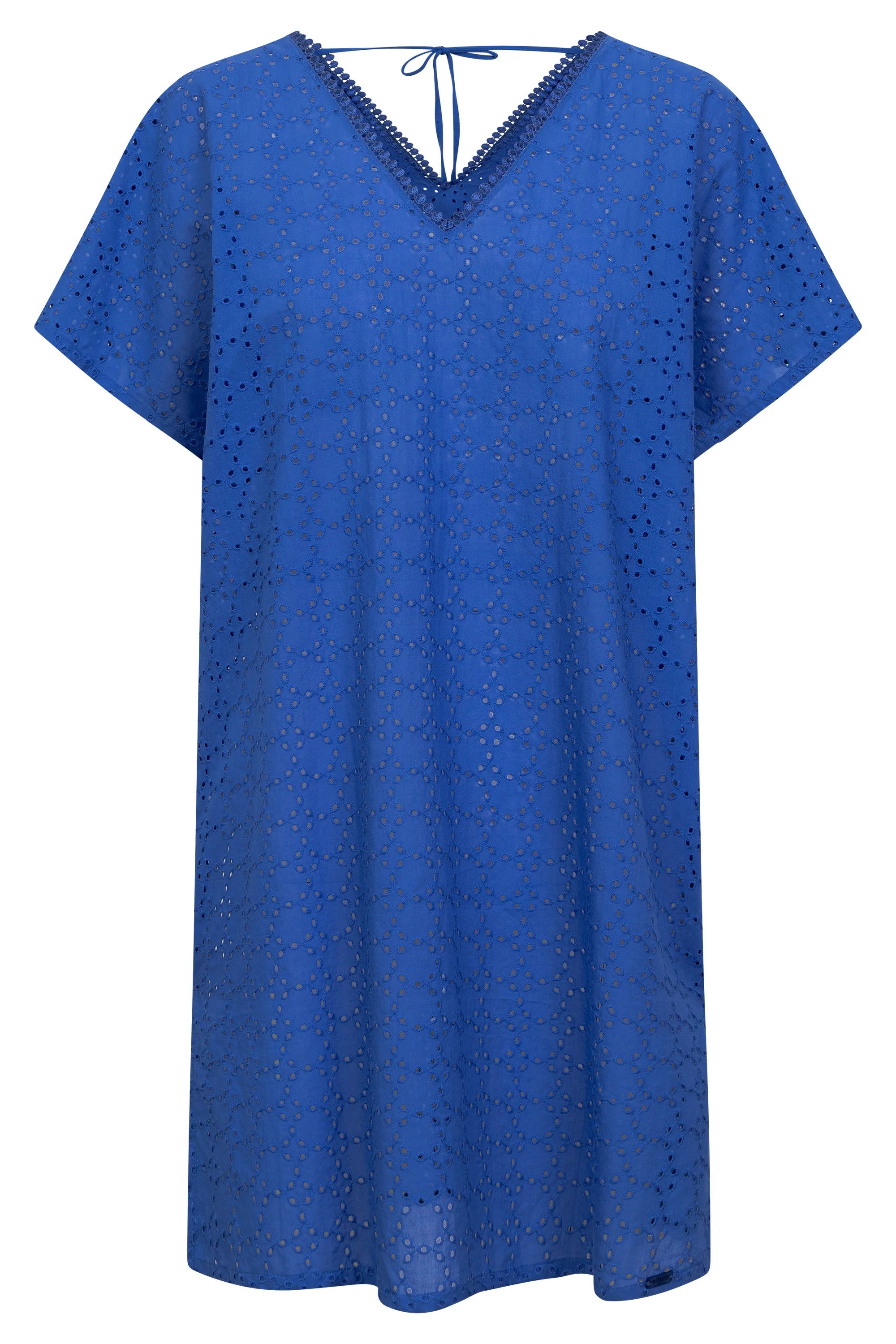 Strandkleid Mini aus Baumwolle
