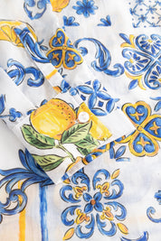Strandkleid Mini aus Baumwolle