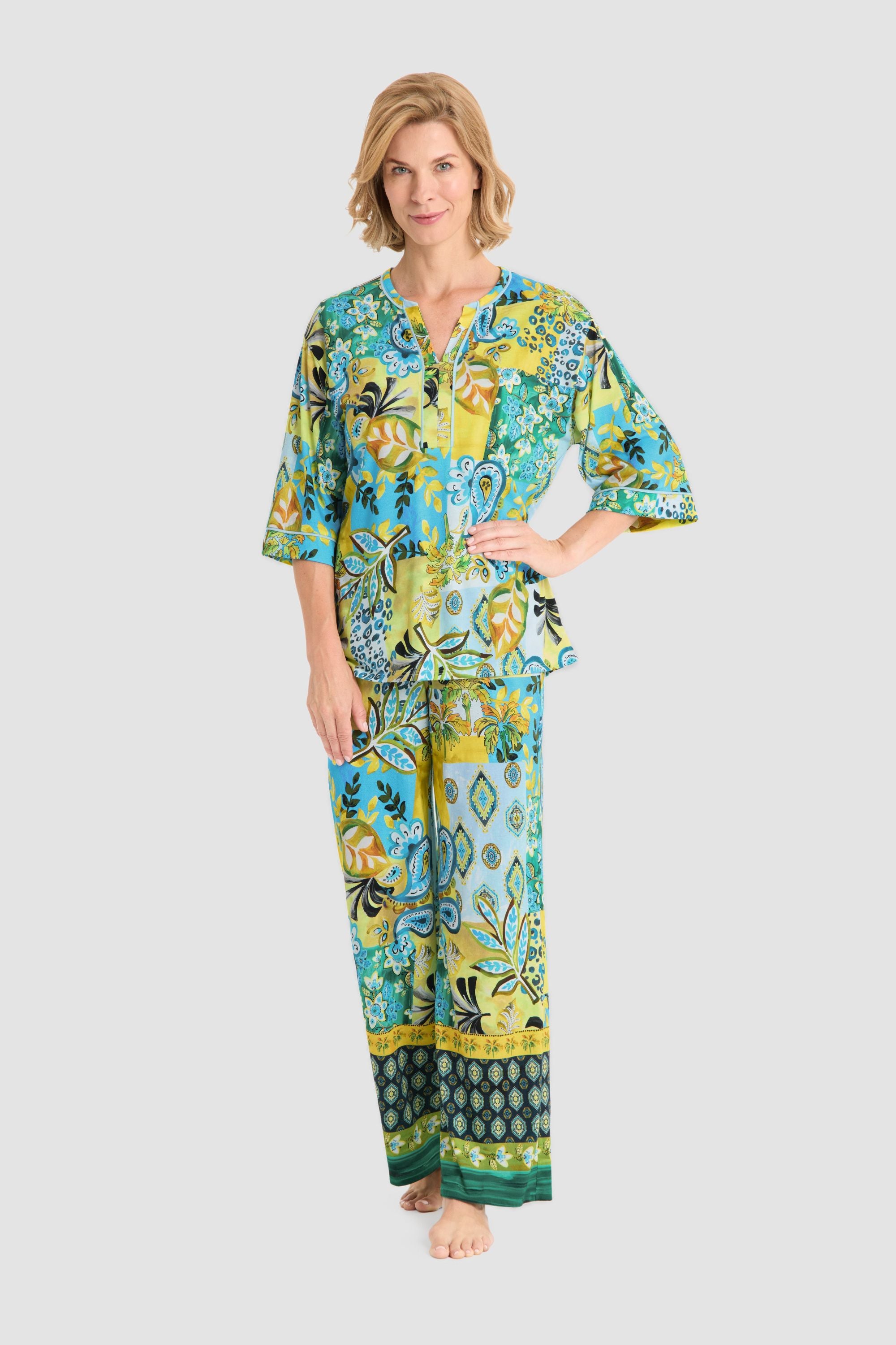 Pyjama Set aus Baumwollmix