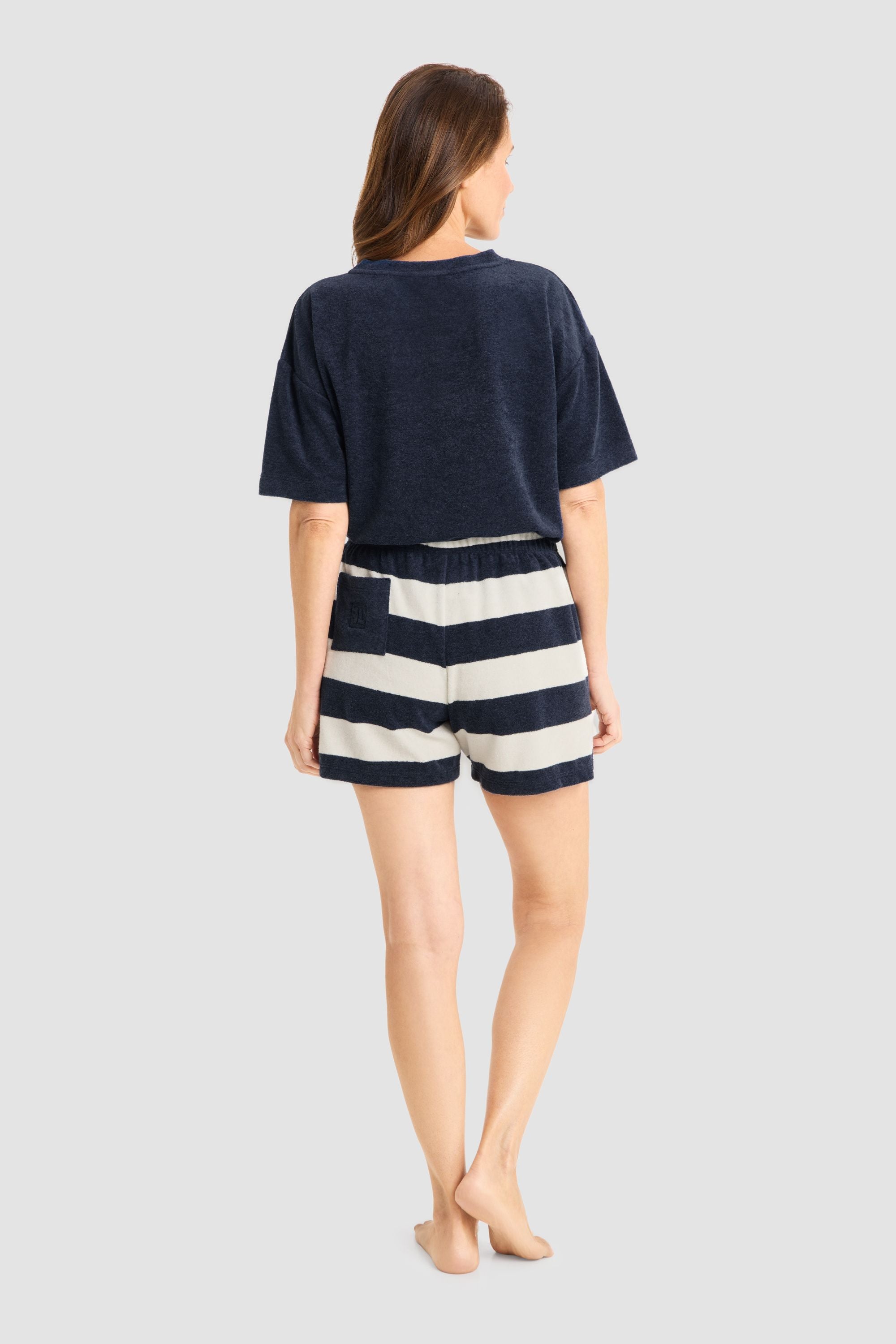 Loungeshorts aus Baumwollmix