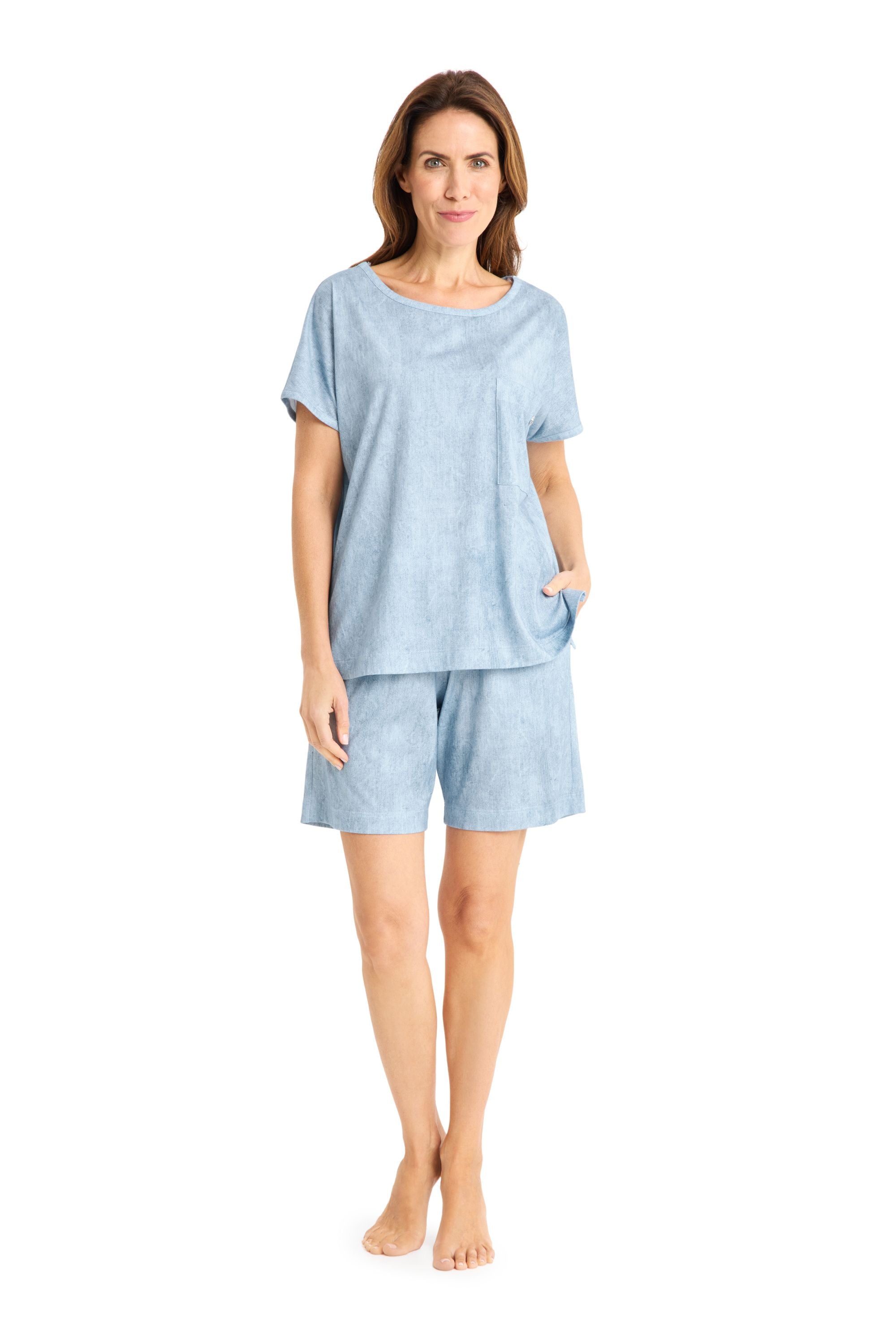 T-Shirt aus Modalmix