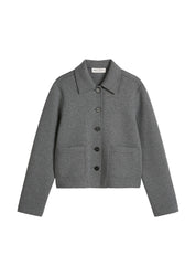 Jerseyjacke aus Baumwollmix