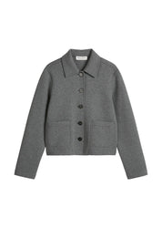 Jerseyjacke aus Baumwollmix