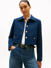Blazerjacke aus Viskosemix