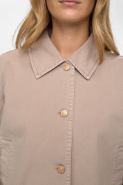 Jeansjacke cropped aus Baumwolle