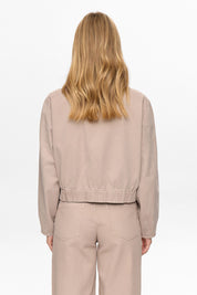 Jeansjacke cropped aus Baumwolle