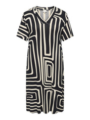 Freizeitkleid Midi aus Viskose