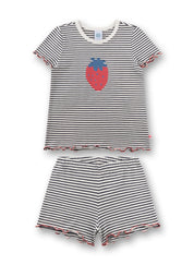 Pyjama-Set gestreift aus Baumwolle