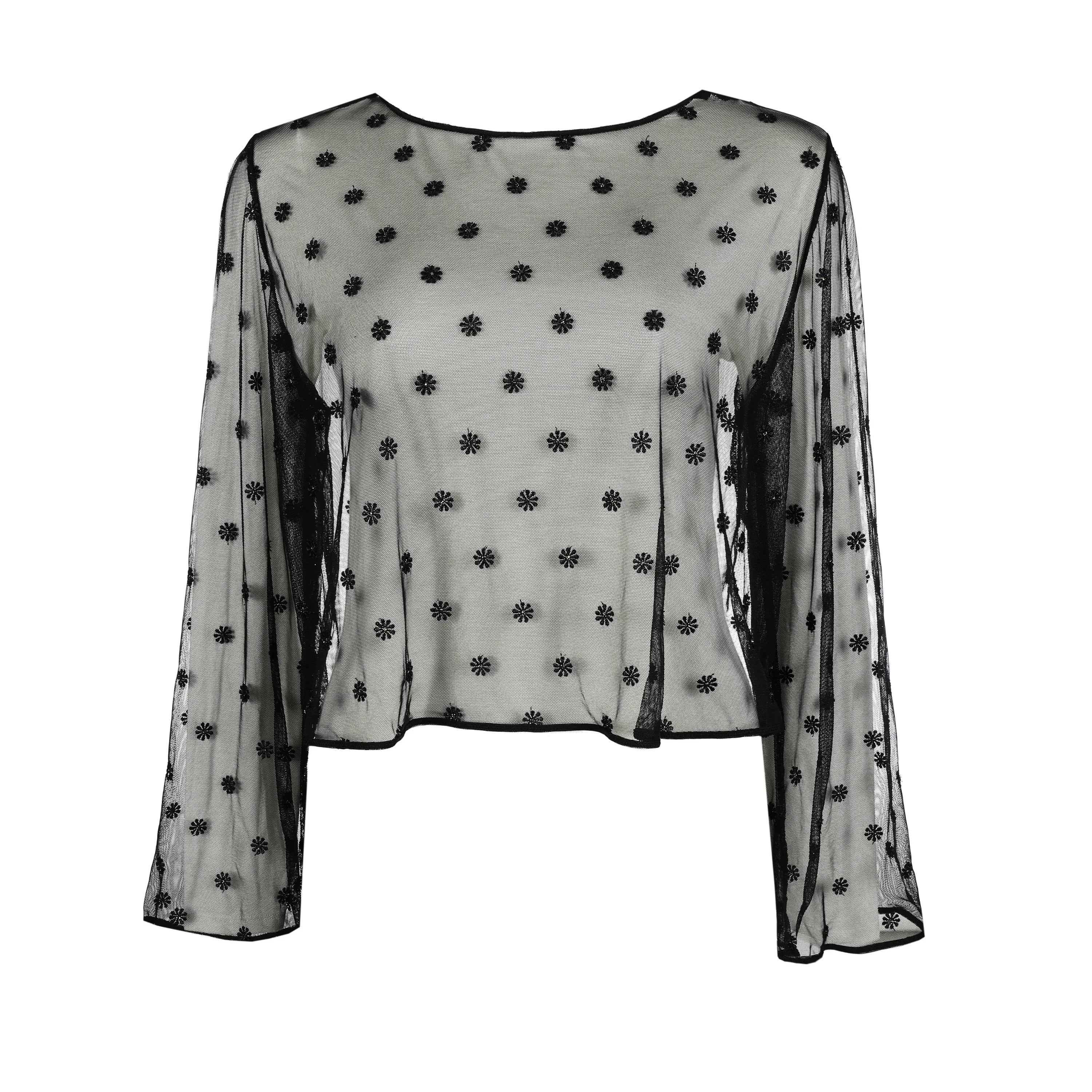 Langarmshirt DAISY transparent