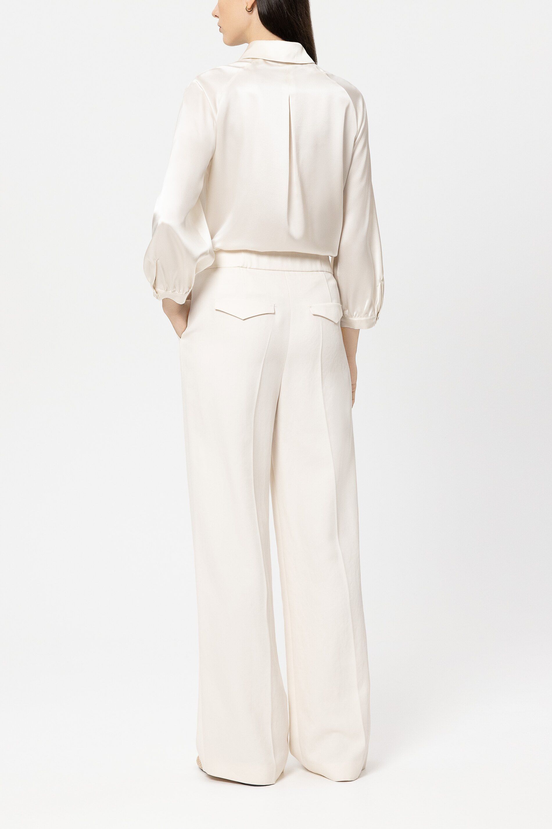 Bundfaltenhose Wide Leg