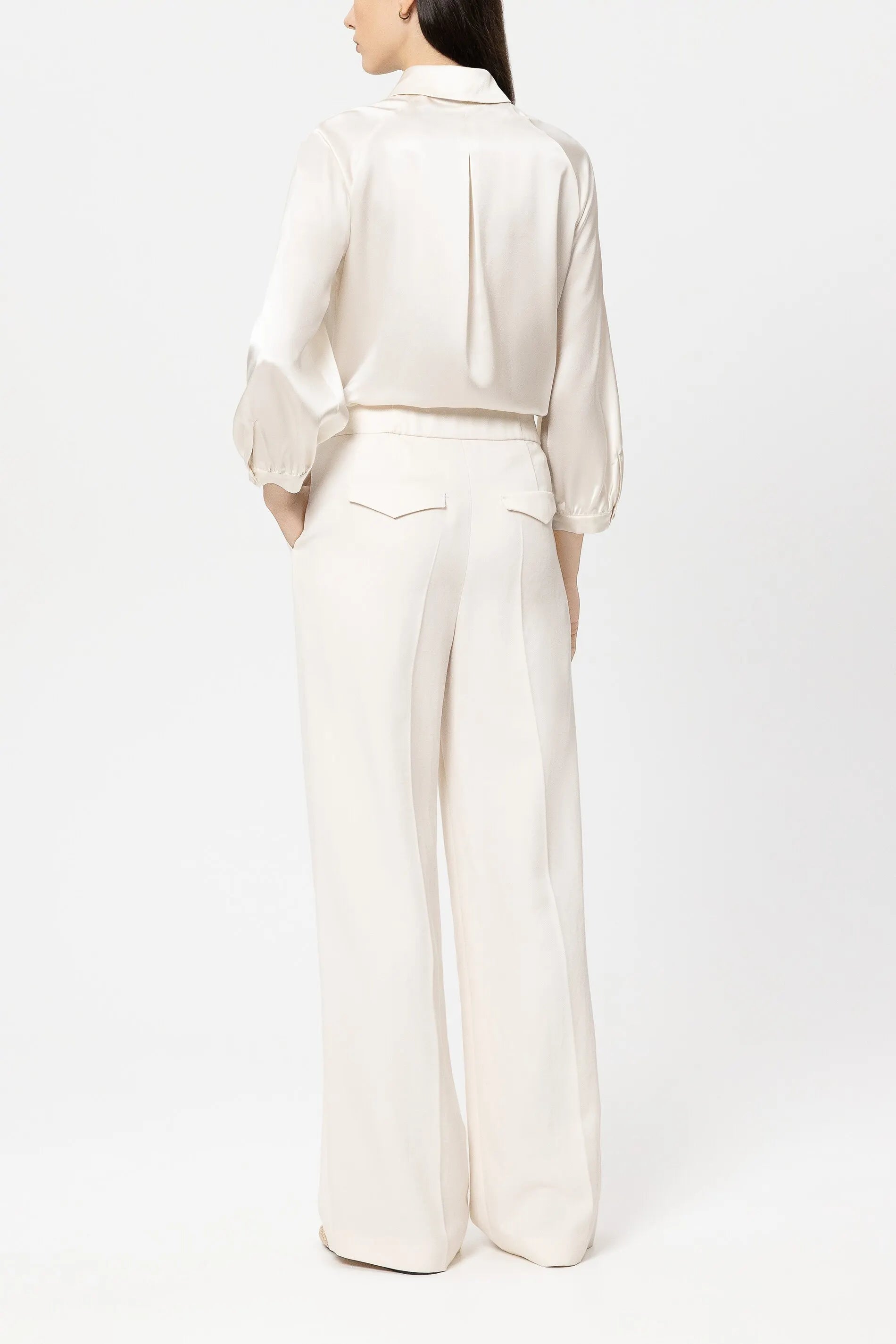 Bundfaltenhose Wide Leg