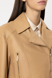 Lederjacke in Bikeroptik