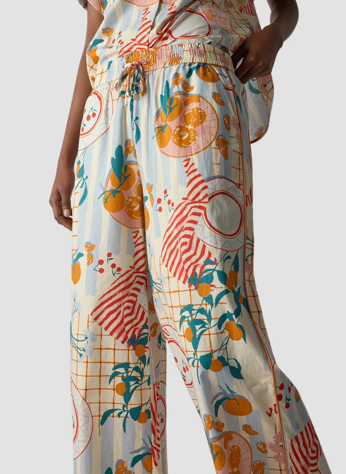 Stoffhose Wide Leg