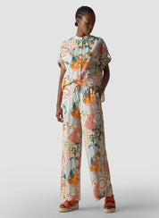 Stoffhose Wide Leg