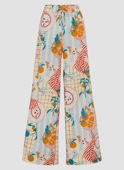 Stoffhose Wide Leg