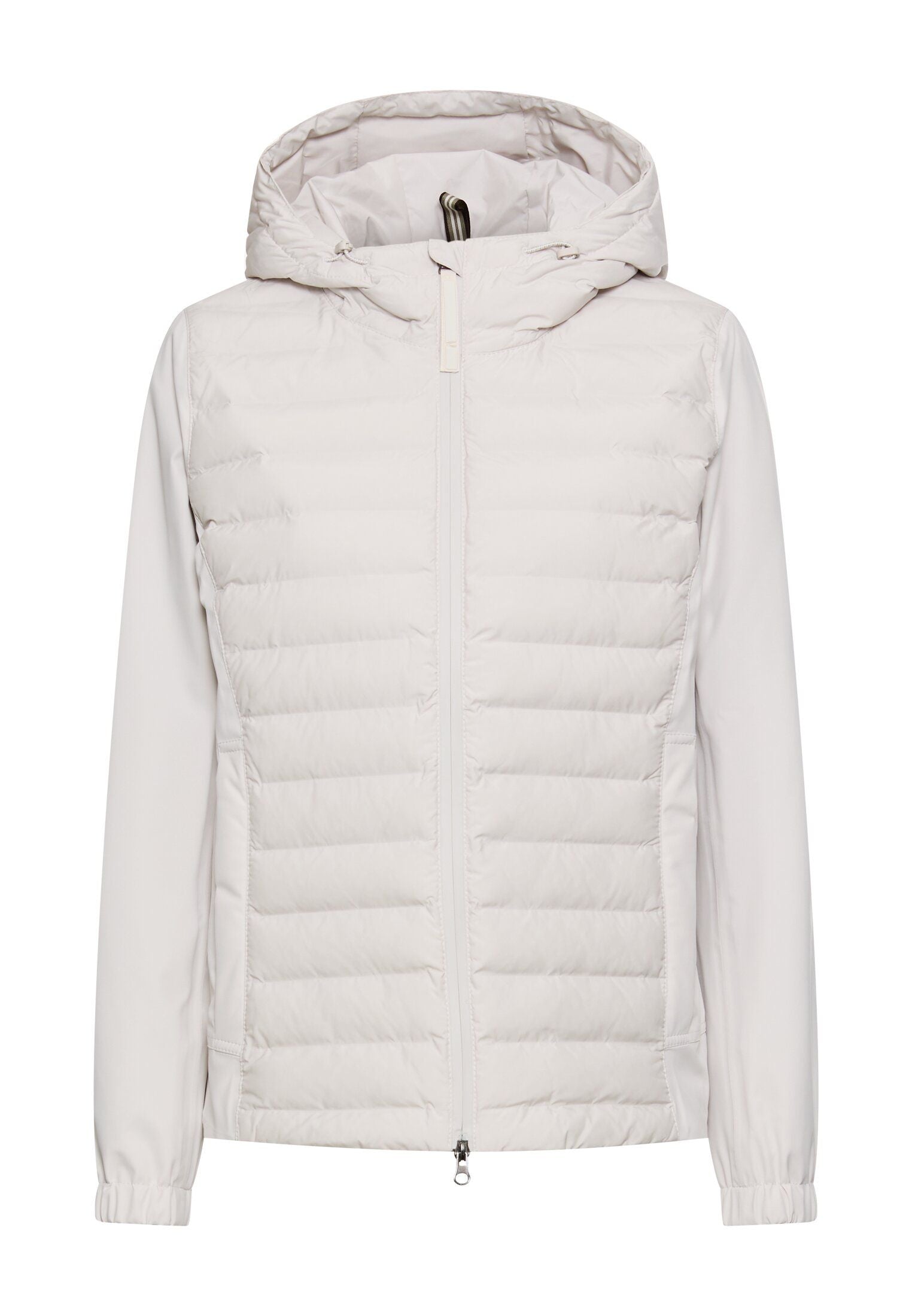 Hybridjacke mit verstellbarer Kapuze
