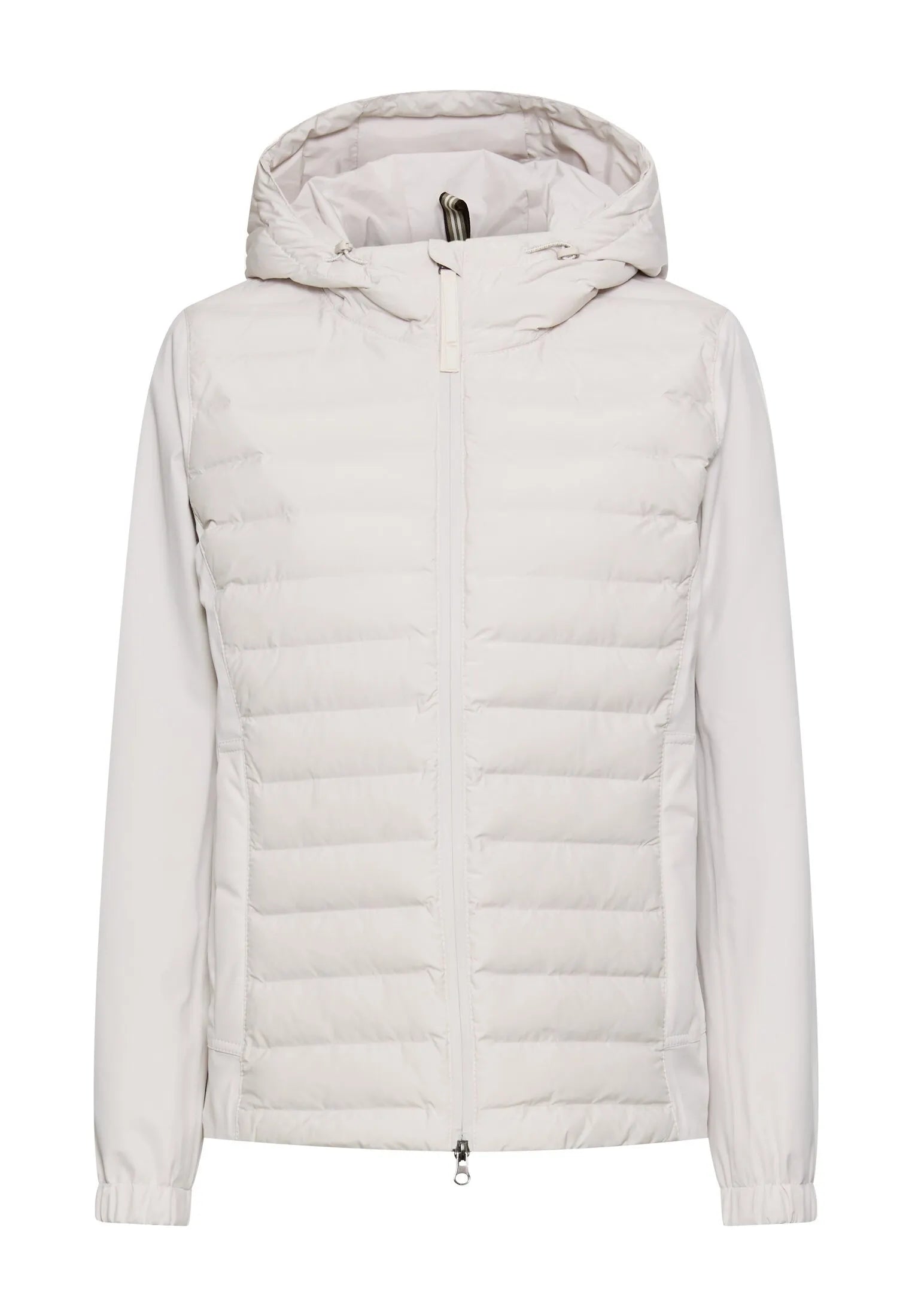 Hybridjacke mit verstellbarer Kapuze