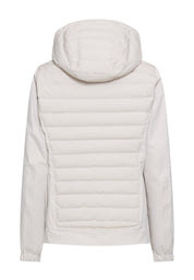 Hybridjacke mit verstellbarer Kapuze