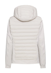 Hybridjacke mit verstellbarer Kapuze