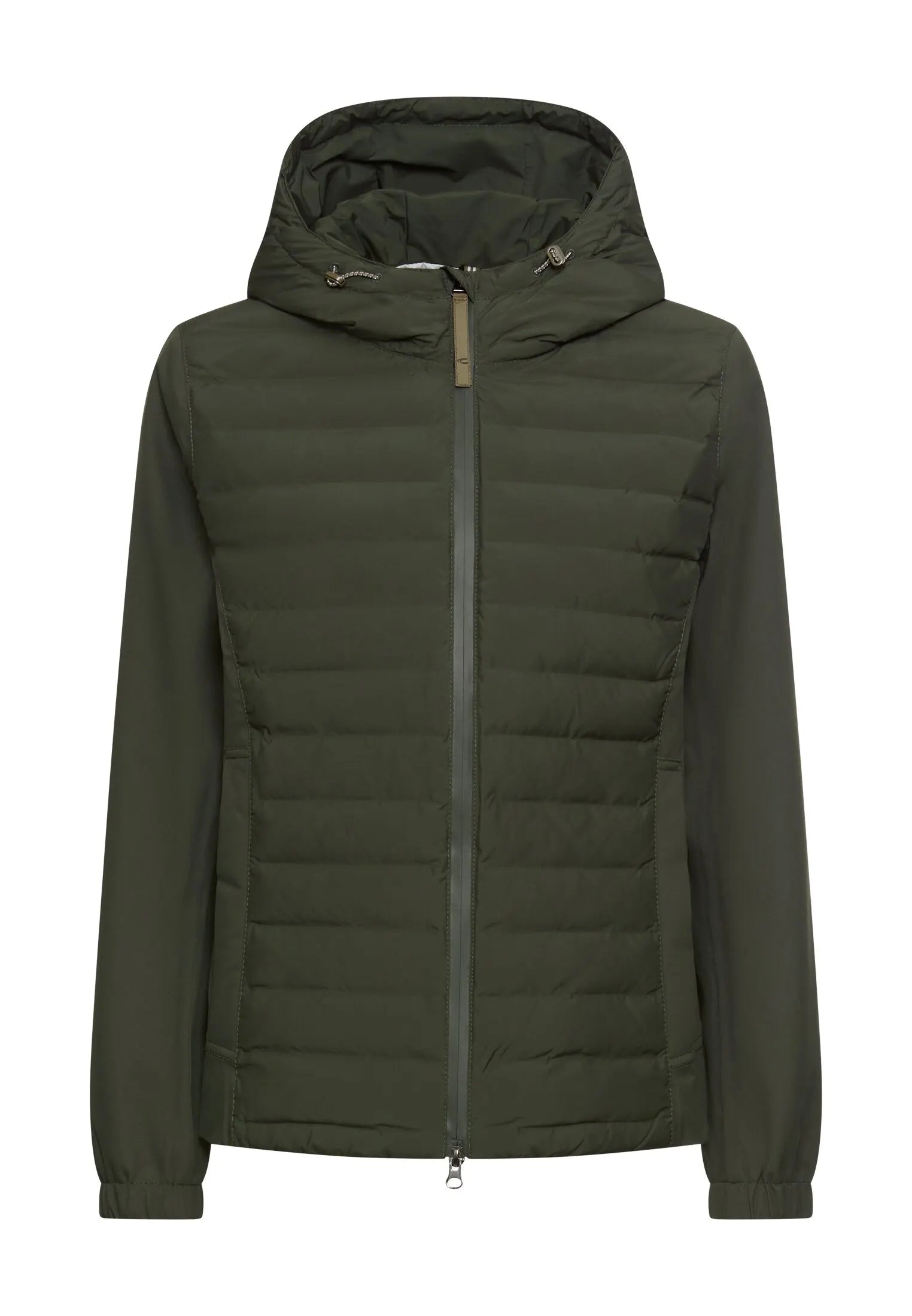 Hybridjacke mit verstellbarer Kapuze