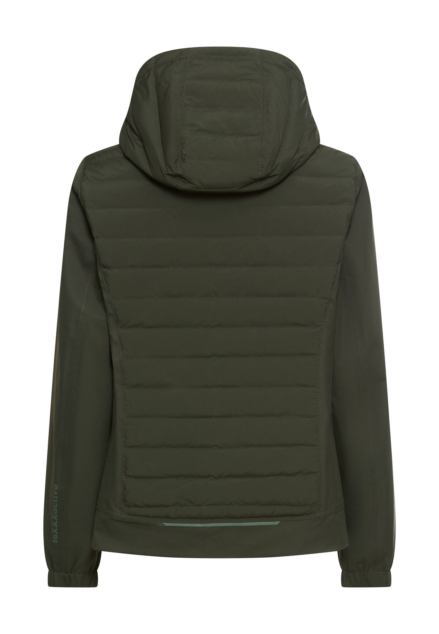 Hybridjacke mit verstellbarer Kapuze