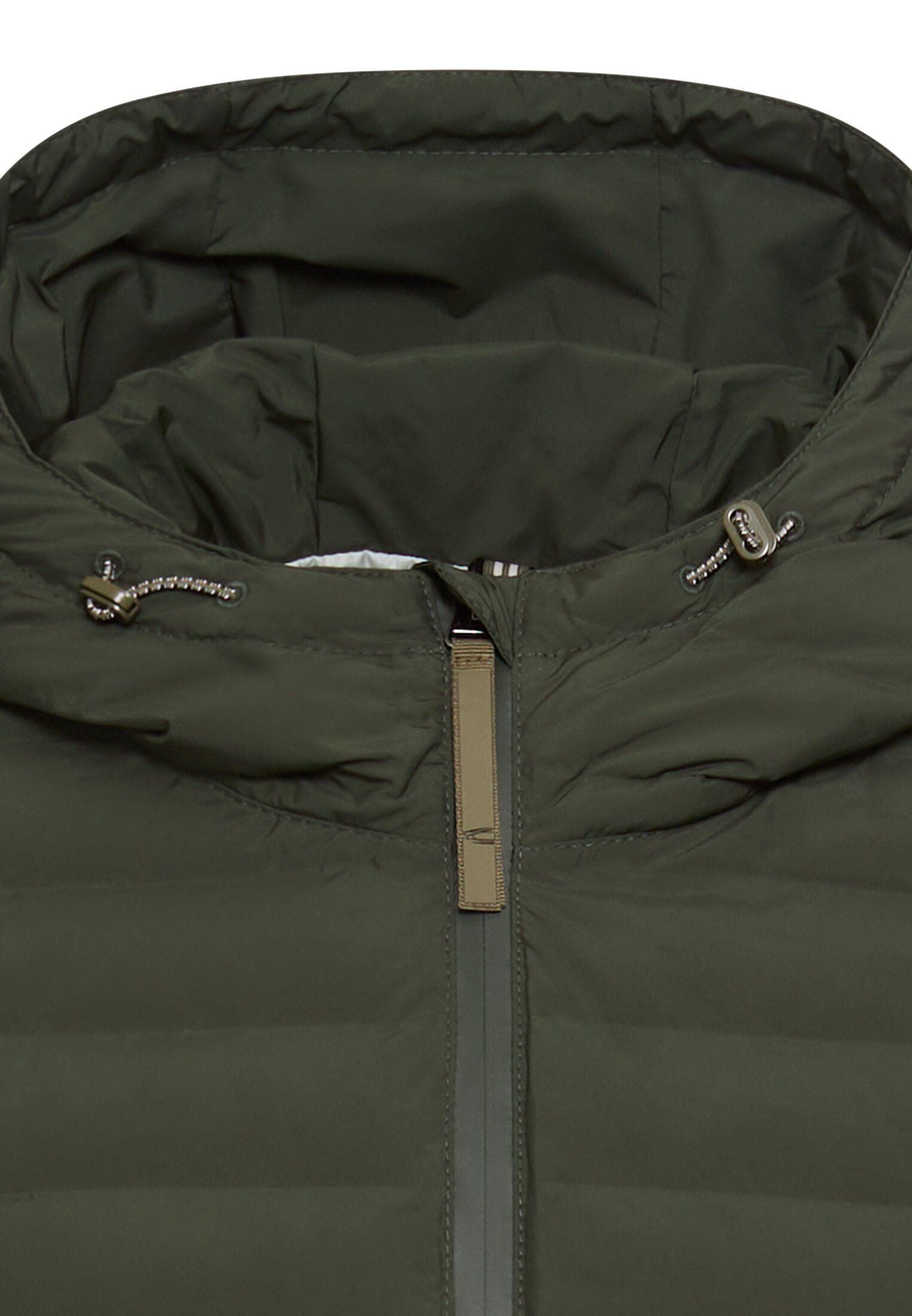 Hybridjacke mit verstellbarer Kapuze