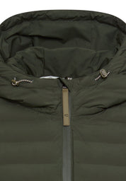 Hybridjacke mit verstellbarer Kapuze