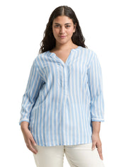 Gestreifte Bluse aus Viskose