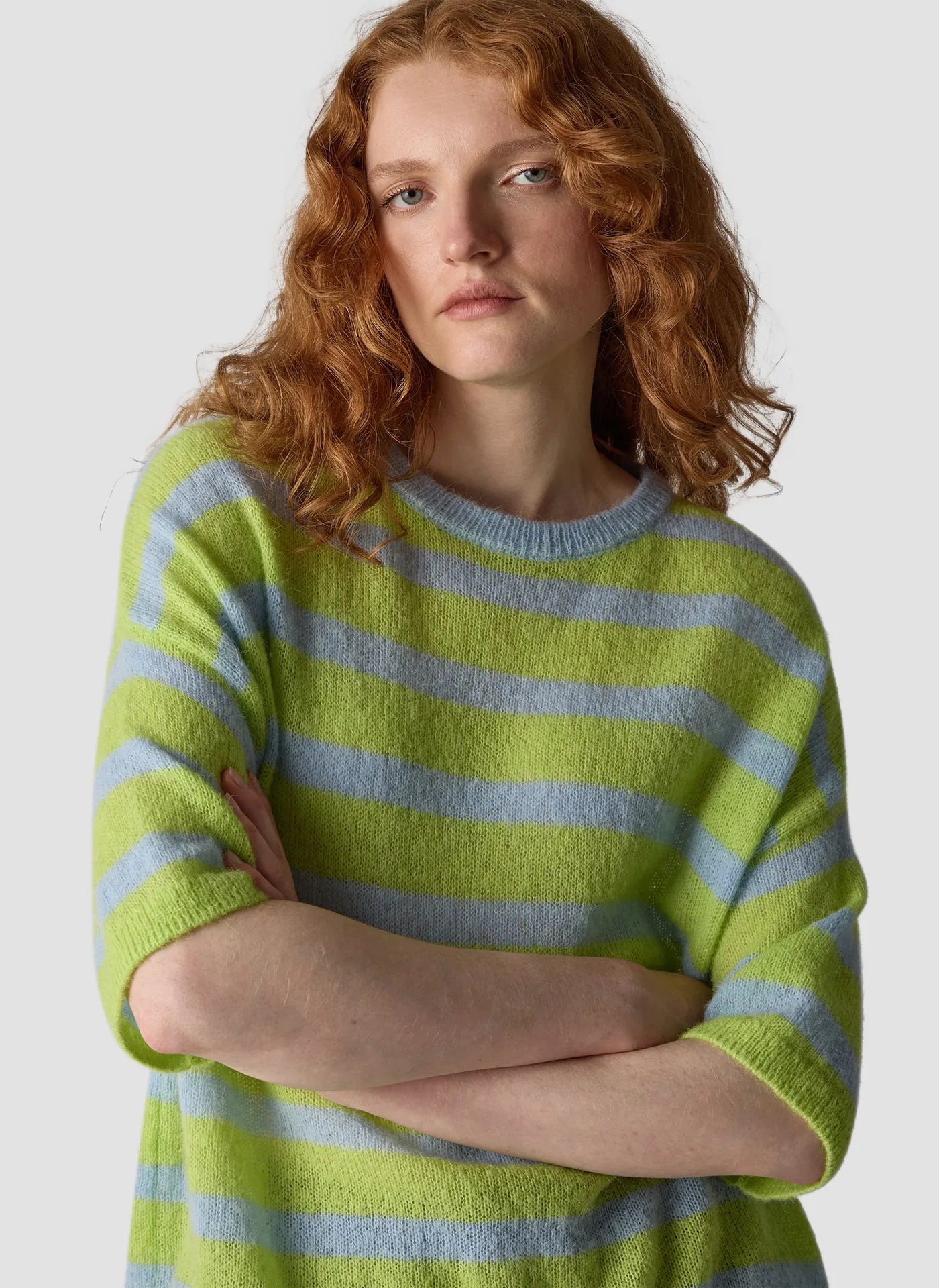 Strickpullover mit Rundhalsausschnitt