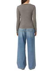 Langarmshirt gestreift